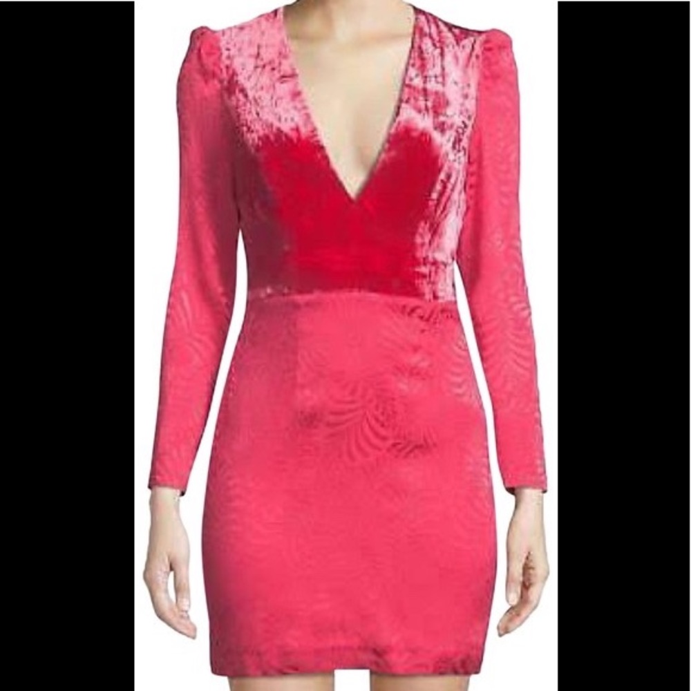Free People Naomi Hot Pink Mini Dress